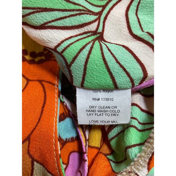 Show Me Your Mumu 'Heyday' White Rayon One Shoulder Top Size S - Picture 5 of 5